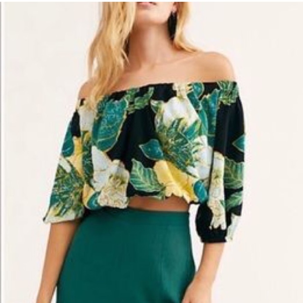 Free People Electric Day Floral Crop Top. Size S